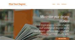Desktop Screenshot of maxyourdegree.com